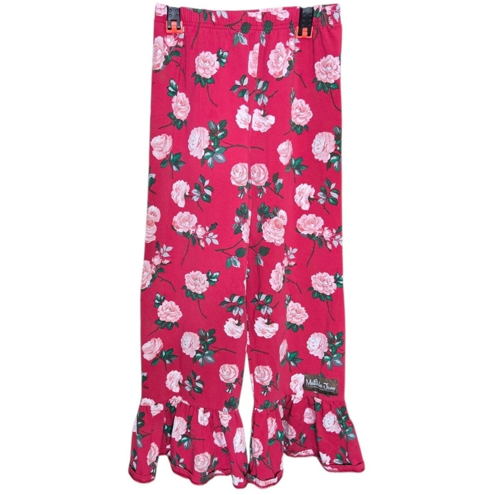 Matilda Jane Girls Heart to Heart Rosebud Big Ruffle Pants Size 10 Cottagecore
